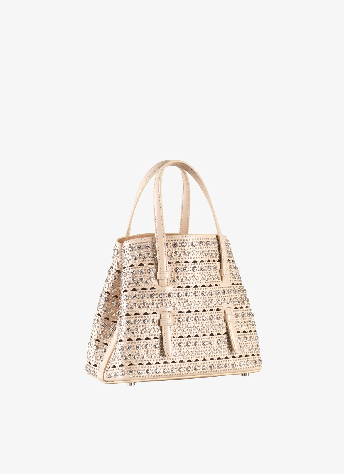 Mina 20 Tote Bag ALAÏA BEIGE MINA 20 TOTE BAG